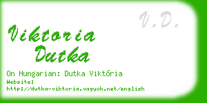 viktoria dutka business card